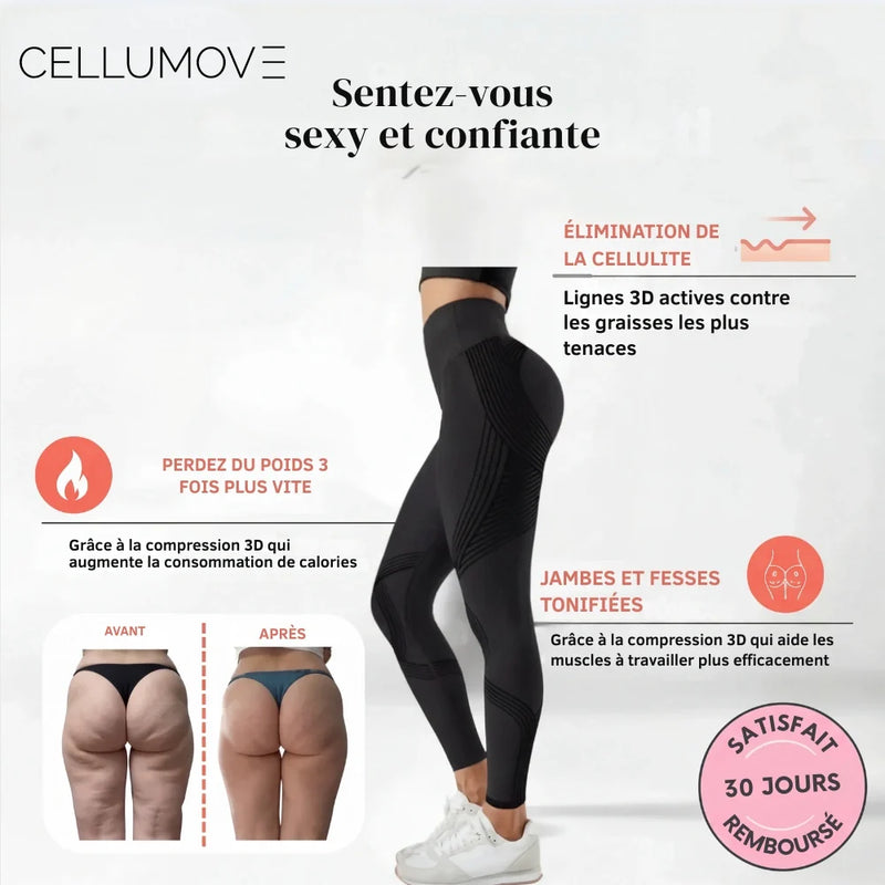 Leggings Cellumove 3D – Redéfinissez votre silhouette sans effort