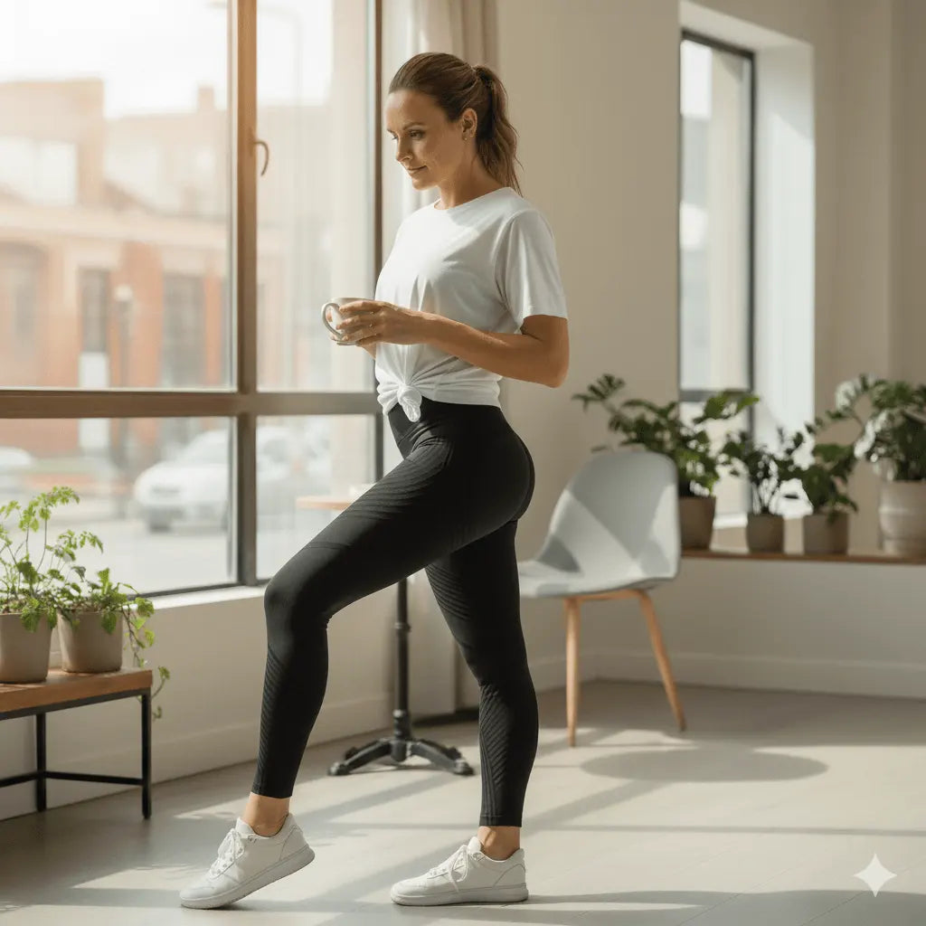 Leggings de compression 3D Cellumove - design noir élégant