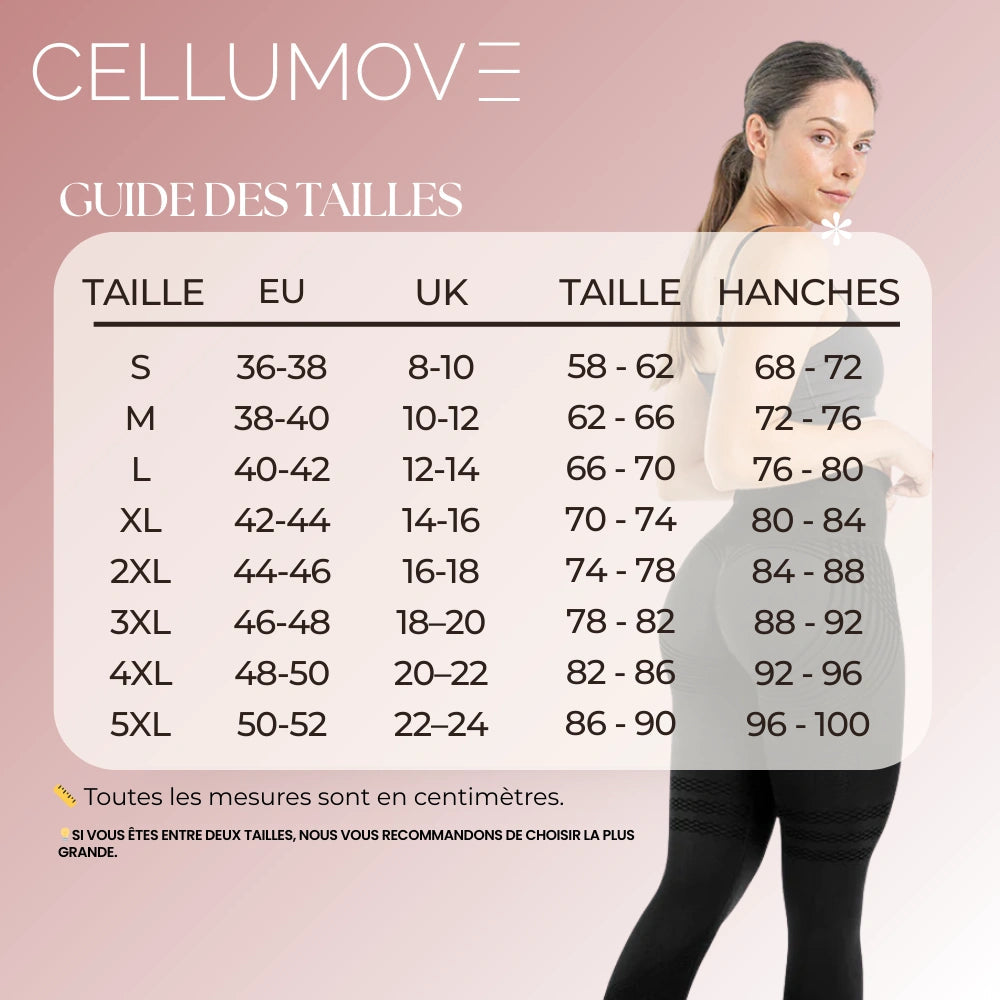 Guide des tailles Leggings 3D