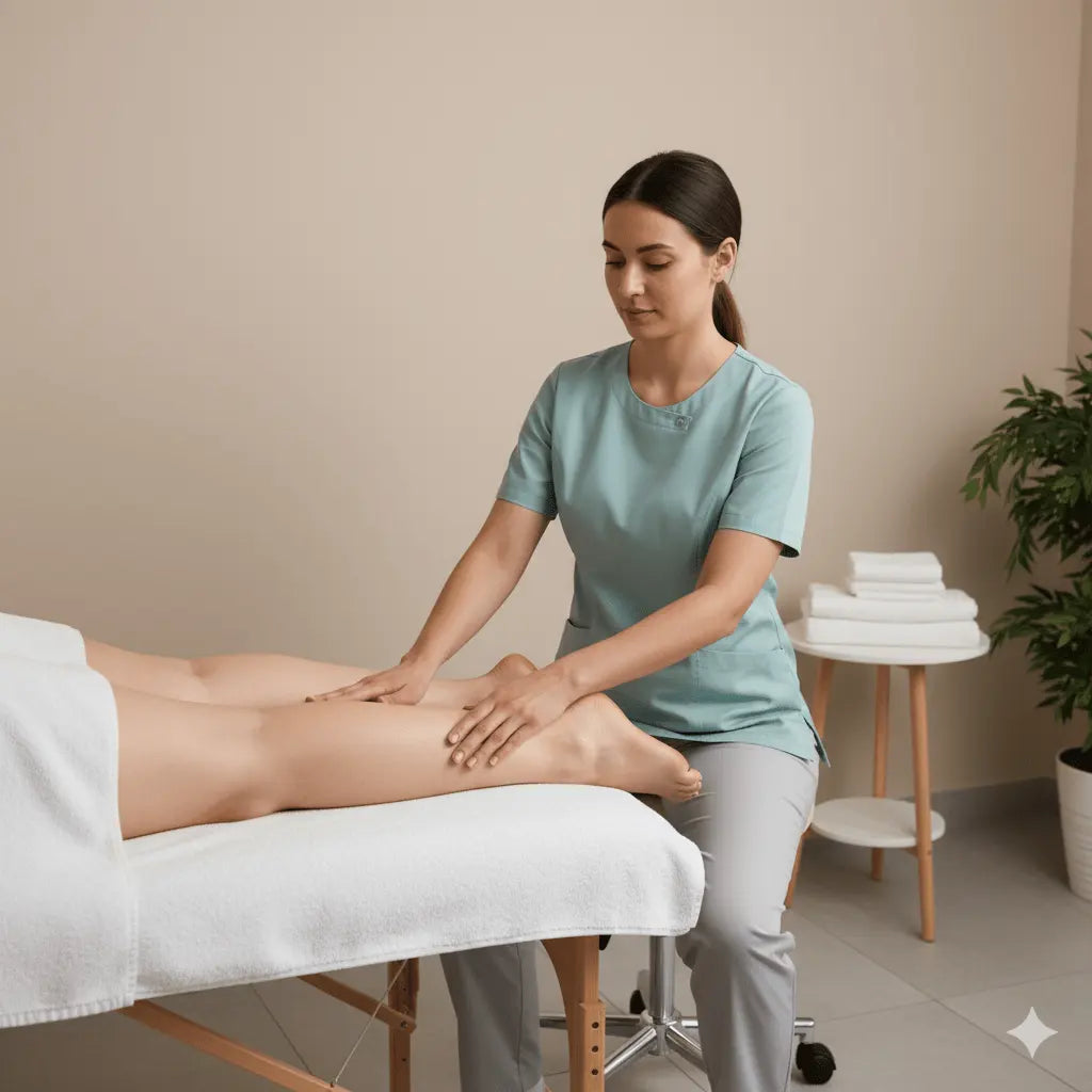Séance de drainage lymphatique